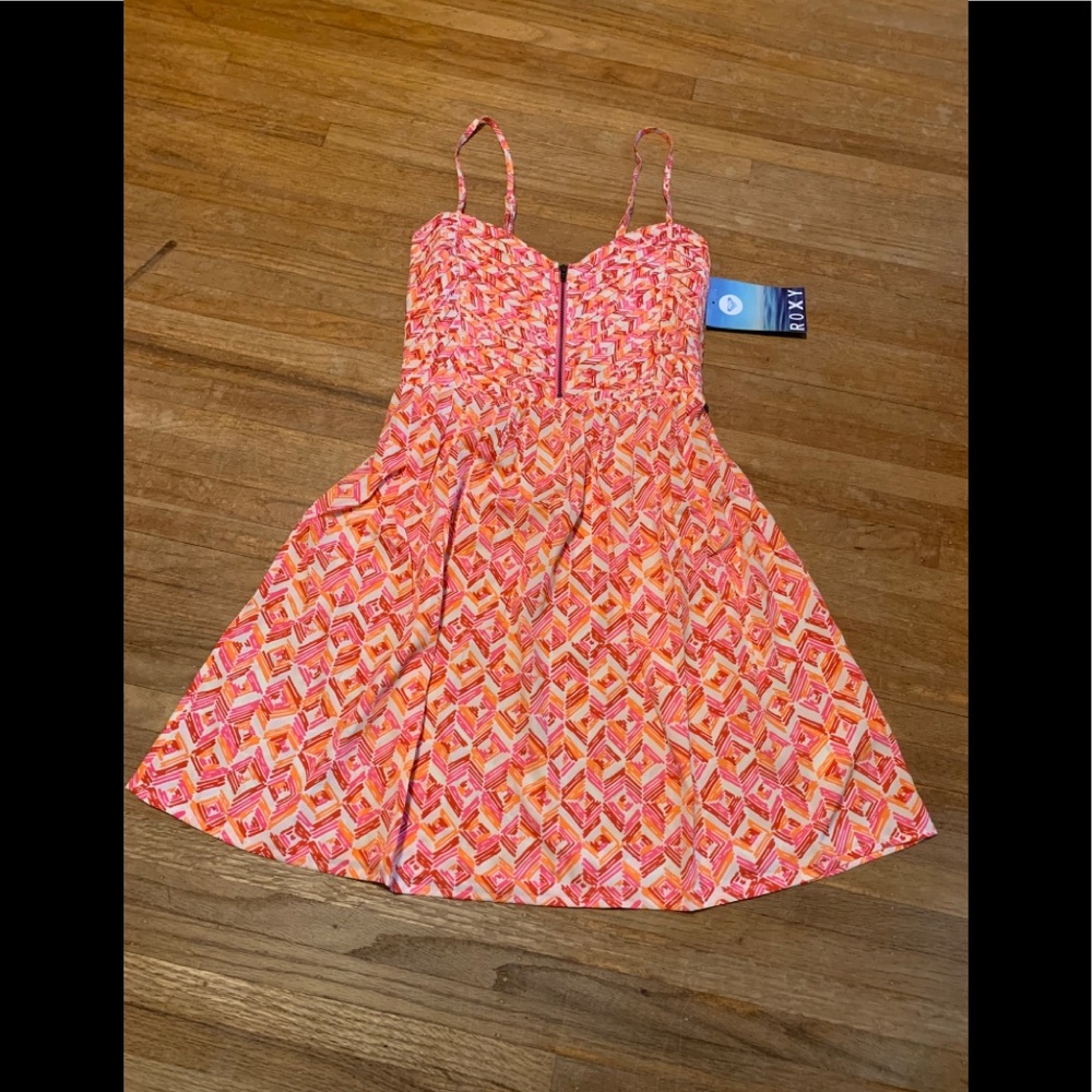 Roxy Shore Thing Mini Dress Spicy Orange